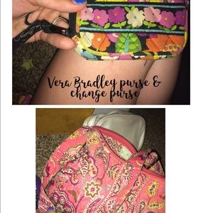 Vera Bradley purse &change wallet with card slot